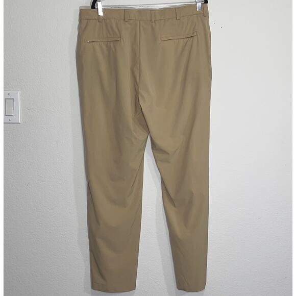 Brooks Brothers Pants Mens Size 38/32 Beige Khaki Flat Front Poly-Stretch Slacks - Picture 10 of 16